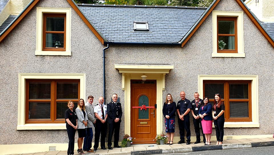 Mcmurray Cottage Opening Scottish Fire Rescue Service Family